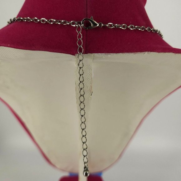 Skull Skeleton Jointed Pendant Necklace Stainless Steel 28" Rock Metal Bike Goth - Picture 6 of 8